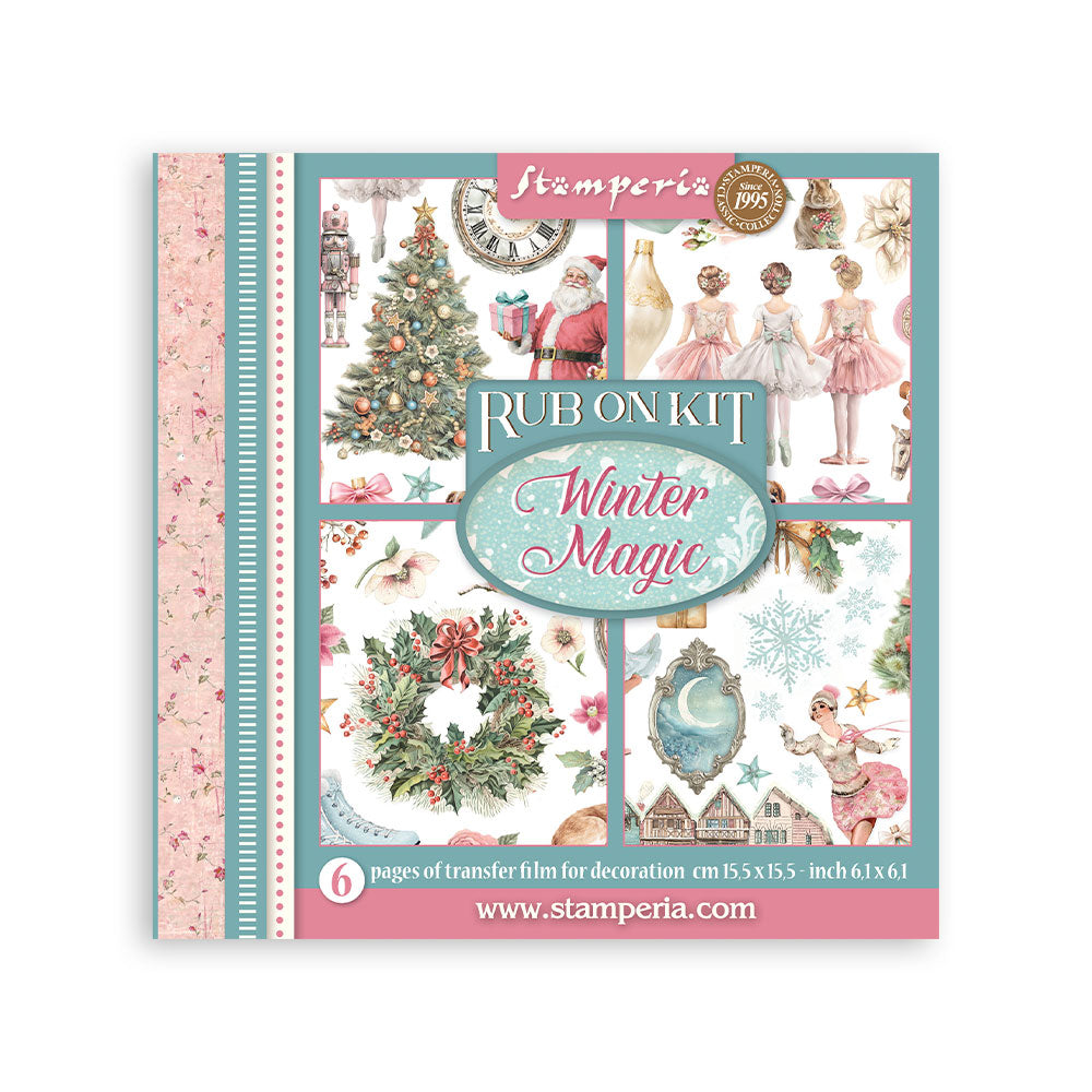 Stamperia - Winter Magic - Rub ons kit - 15,5 x 15,5 cm
