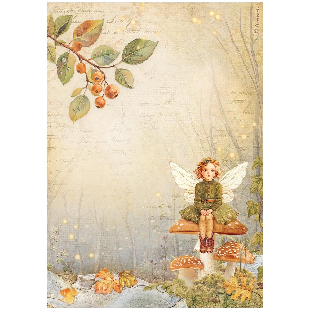 Stamperia - Rice Paper A4 - Whispering woods - Fairy