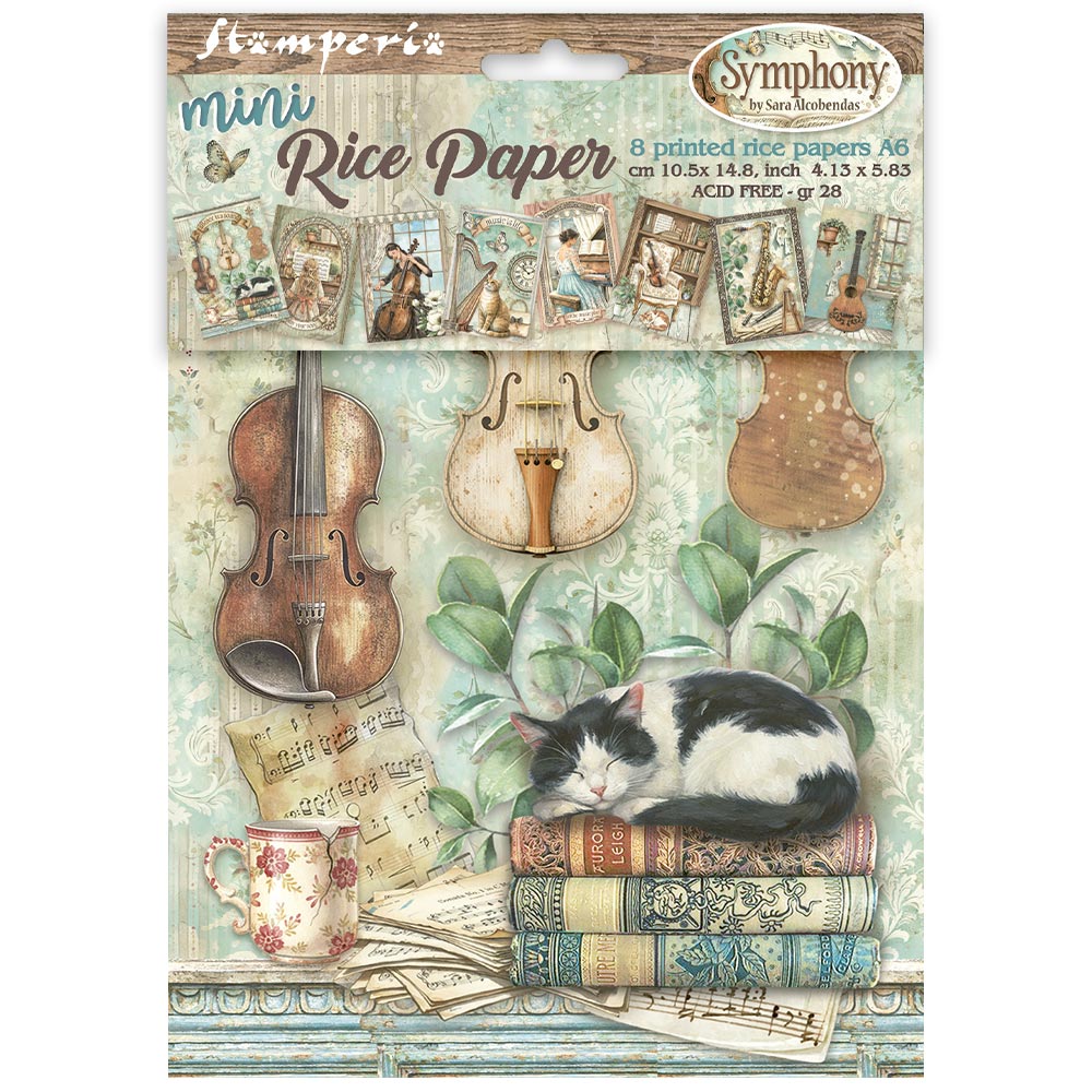 Stamperia - Symphony - Mini Rice Paper Selection A6