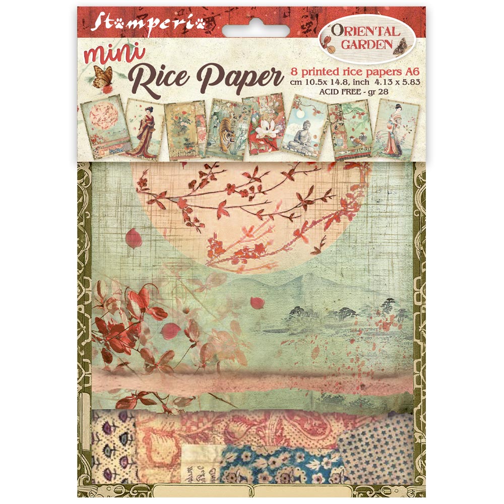 Stamperia - Oriental Garden - Mini Rice Paper Selection A6