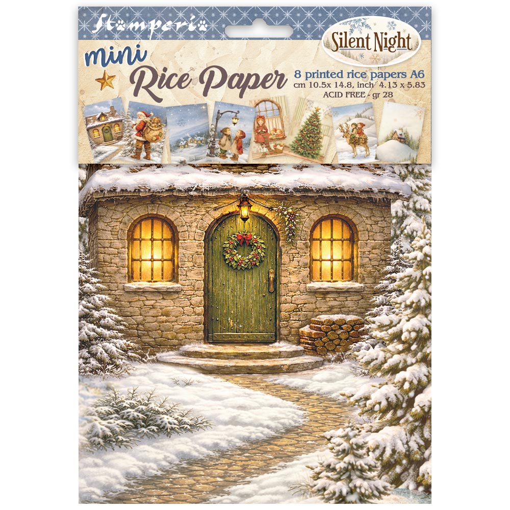 Stamperia - Silent Night - Mini Rice Paper Selection - A6