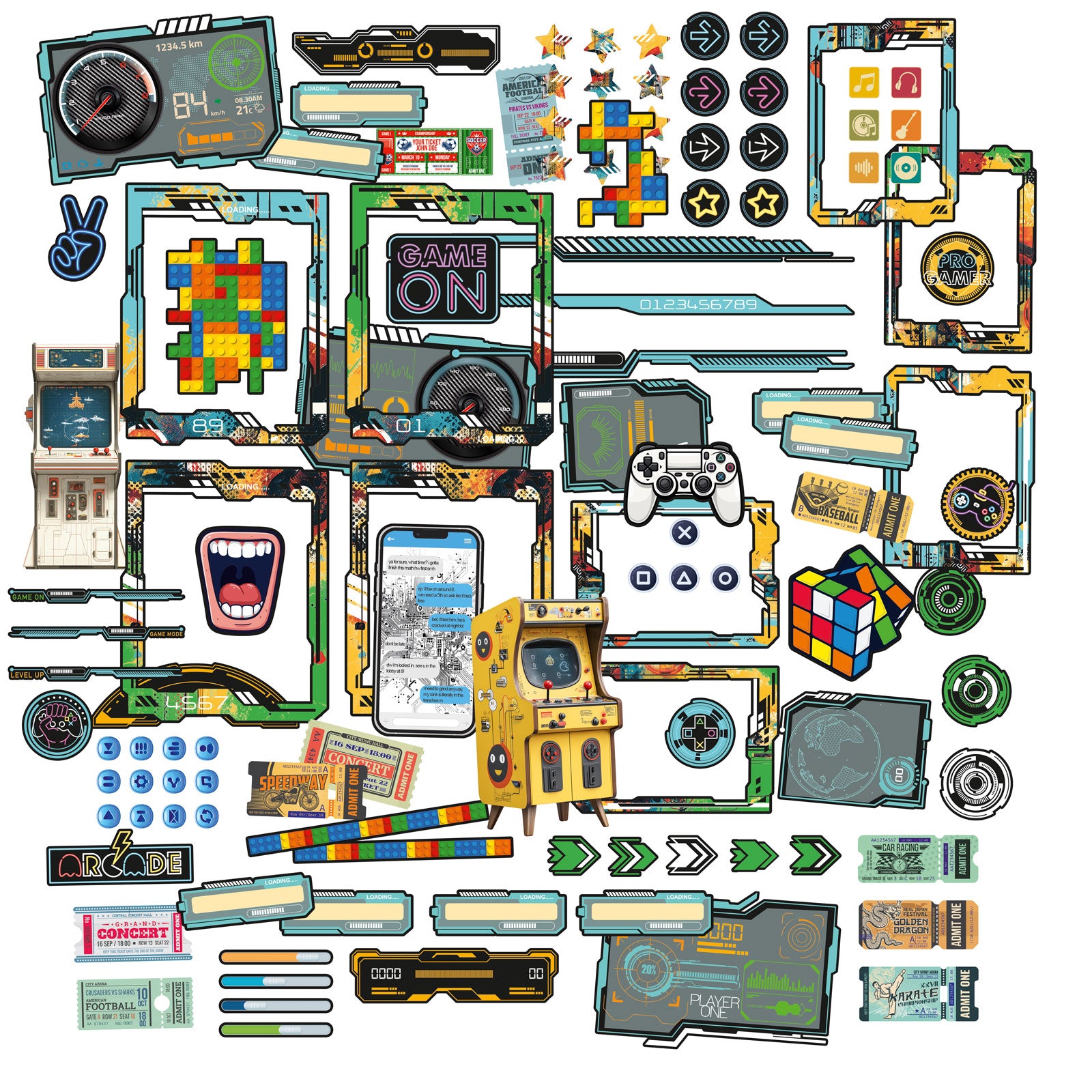 49 and Market - Level Up - Die Cuts with Foil