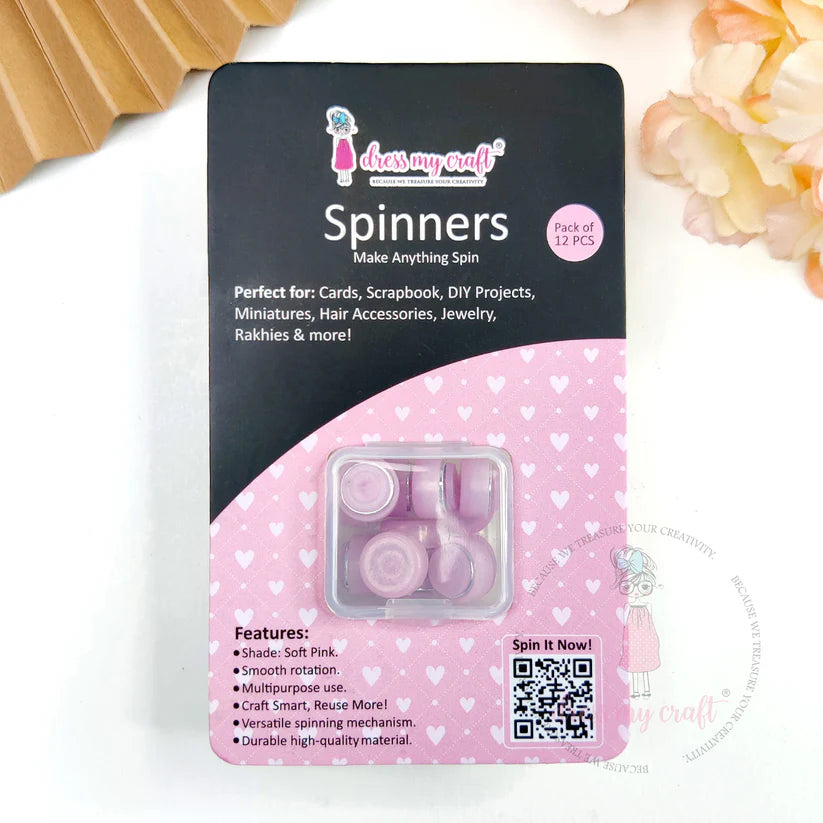 Dress my Craft - Spinners  - Pink  12pk