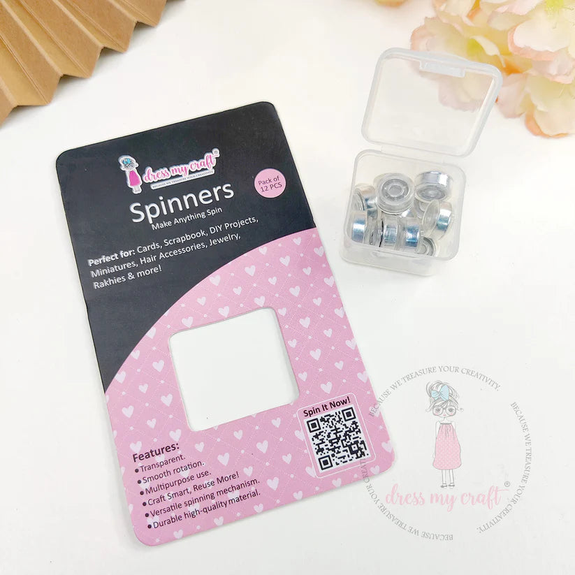 Dress my Craft - Spinners  - Transparent  12pk