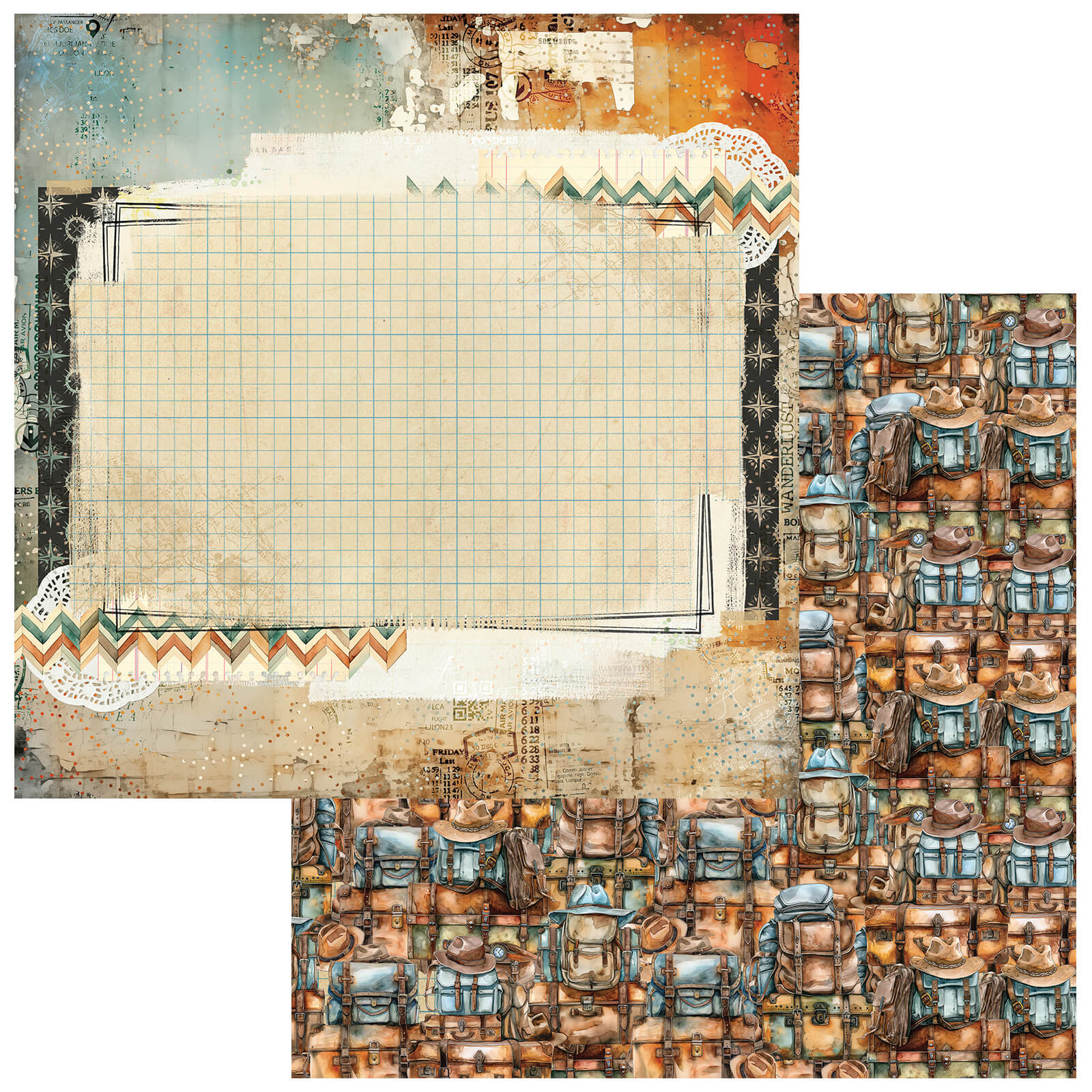 49 and Market - Wanderlust Explorer Collection - 12 x 12"