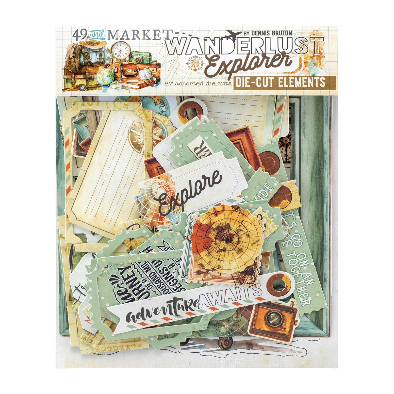 49 and Market - Wanderlust Explorer - Die Cut Elements