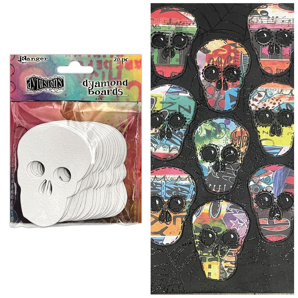Dylusions - Dyamond Boards - Small Skulls