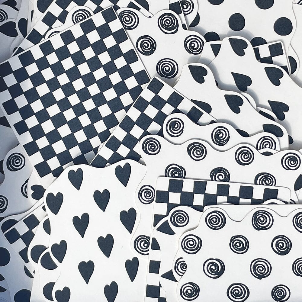 Dylusions - Cling Stamps - It's in the background