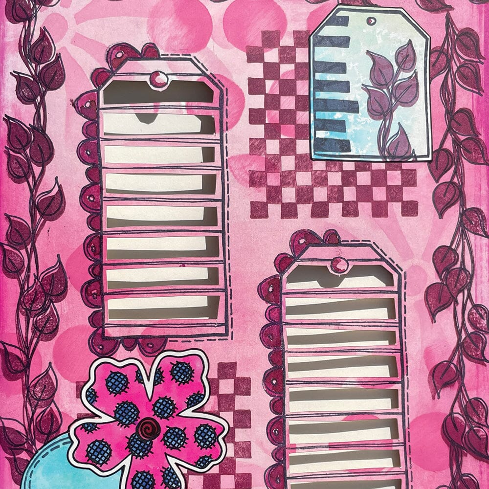 Dylusions - Cling Stamps - Tag it