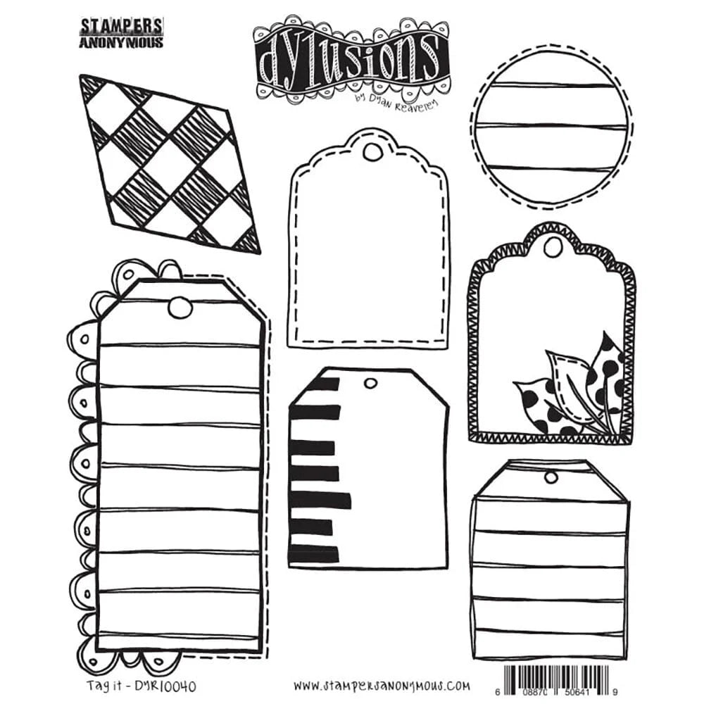 Dylusions - Cling Stamps - Tag it