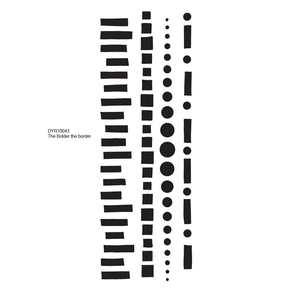 Dylusions - Cling mount stamps - The Bolder the Border