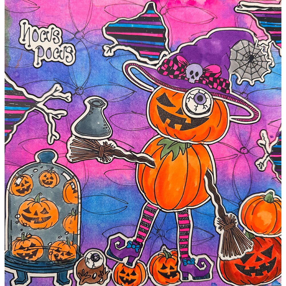 Dylusions - Cling Stamps - Spooky Season