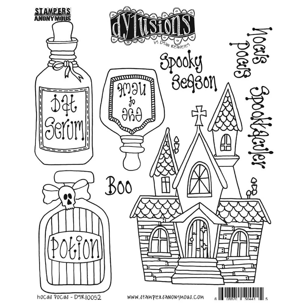 Dylusions - Cling Stamps - Hocus Pocus