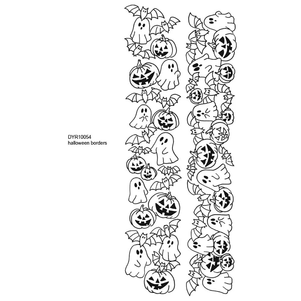 Dylusions - Cling Stamps - Halloween Borders