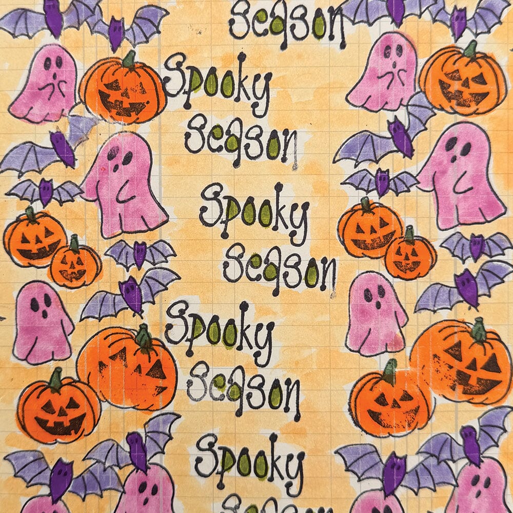 Dylusions - Cling Stamps - Halloween Borders