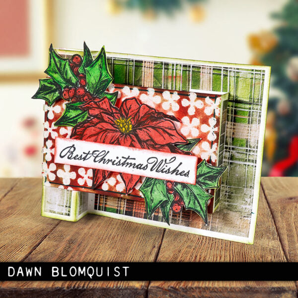 Stampers Anonymous - Tim Holtz Collection - Cling Stamps - Holiday Botanical