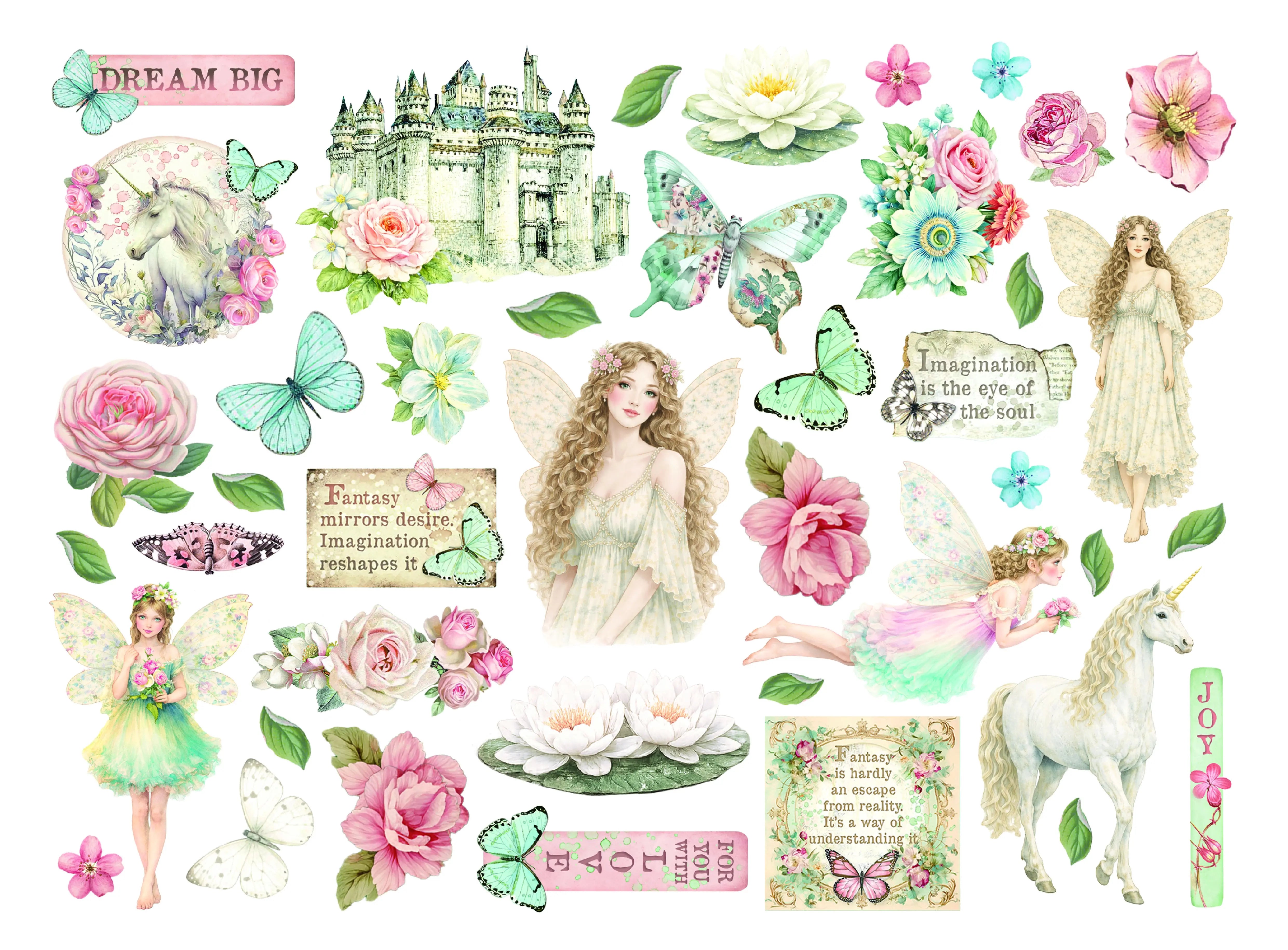 Stamperia  - Wonderland - Chipboard Die Cuts