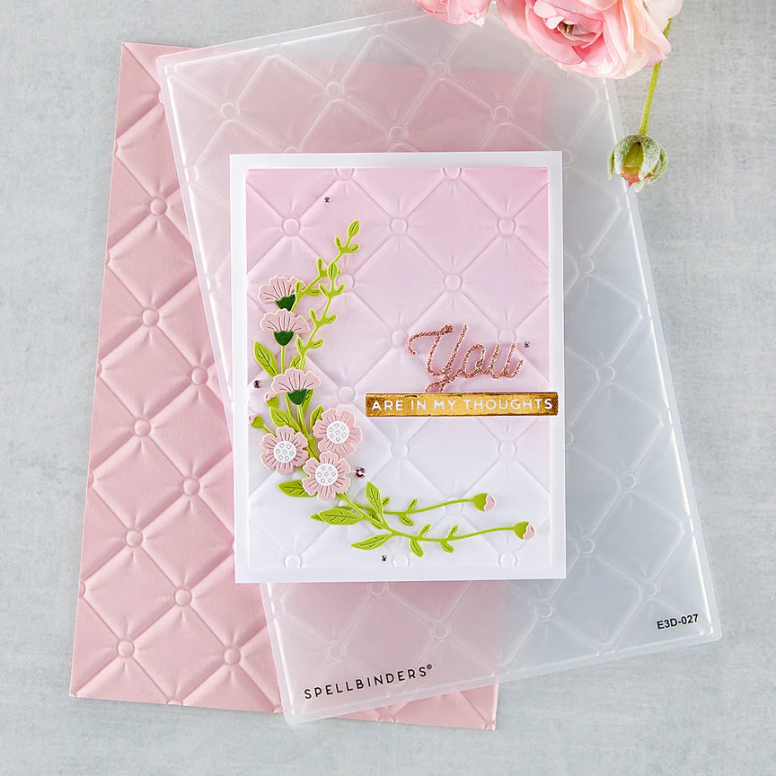 Spellbinders- Tufted - 3D Embossing Folder