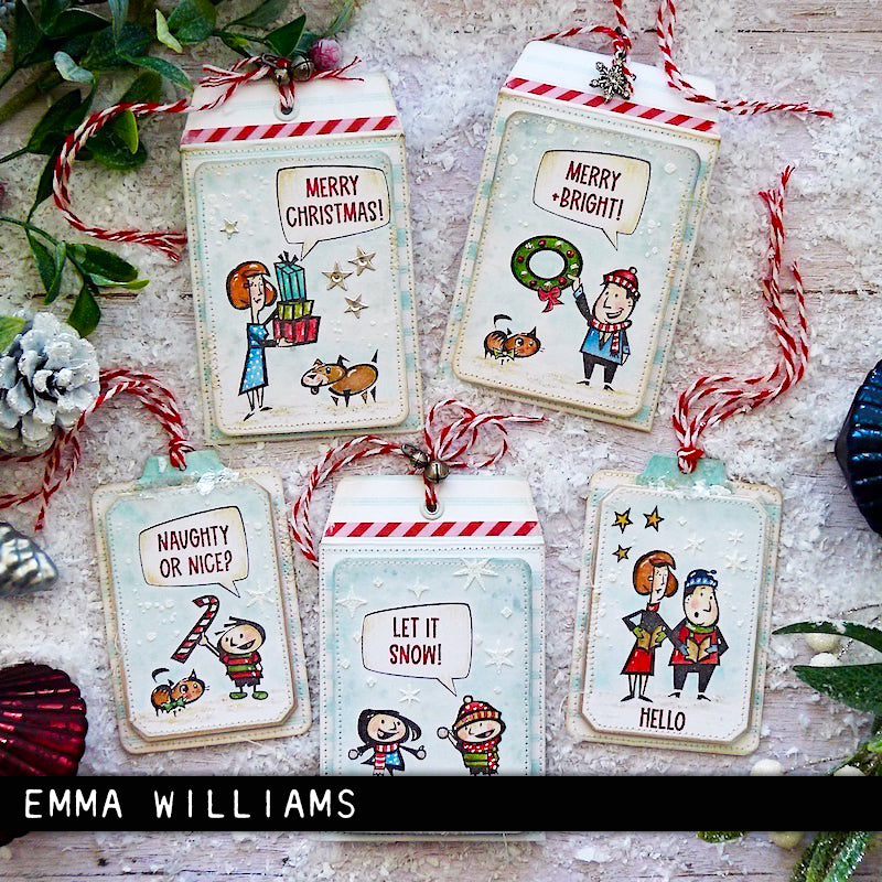 Tim Holtz Collection - Cling Stamps - Christmas Cartoons