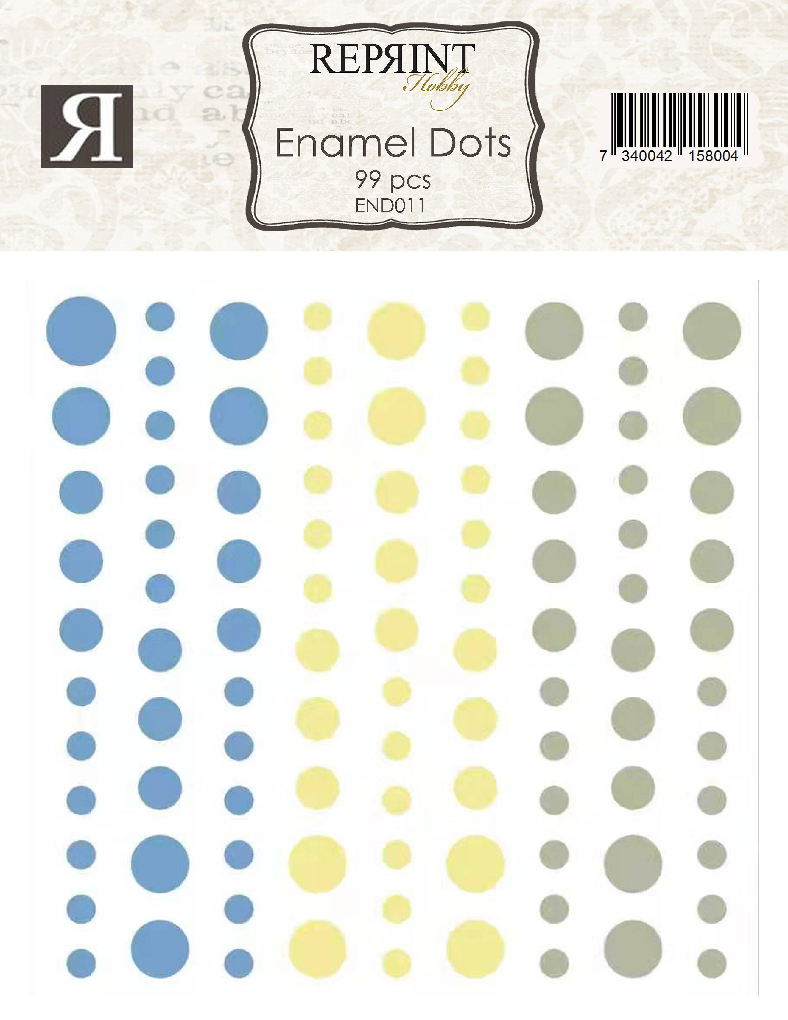 Reprint - Adhesive Enamel Dots - Summer Meadow Collection