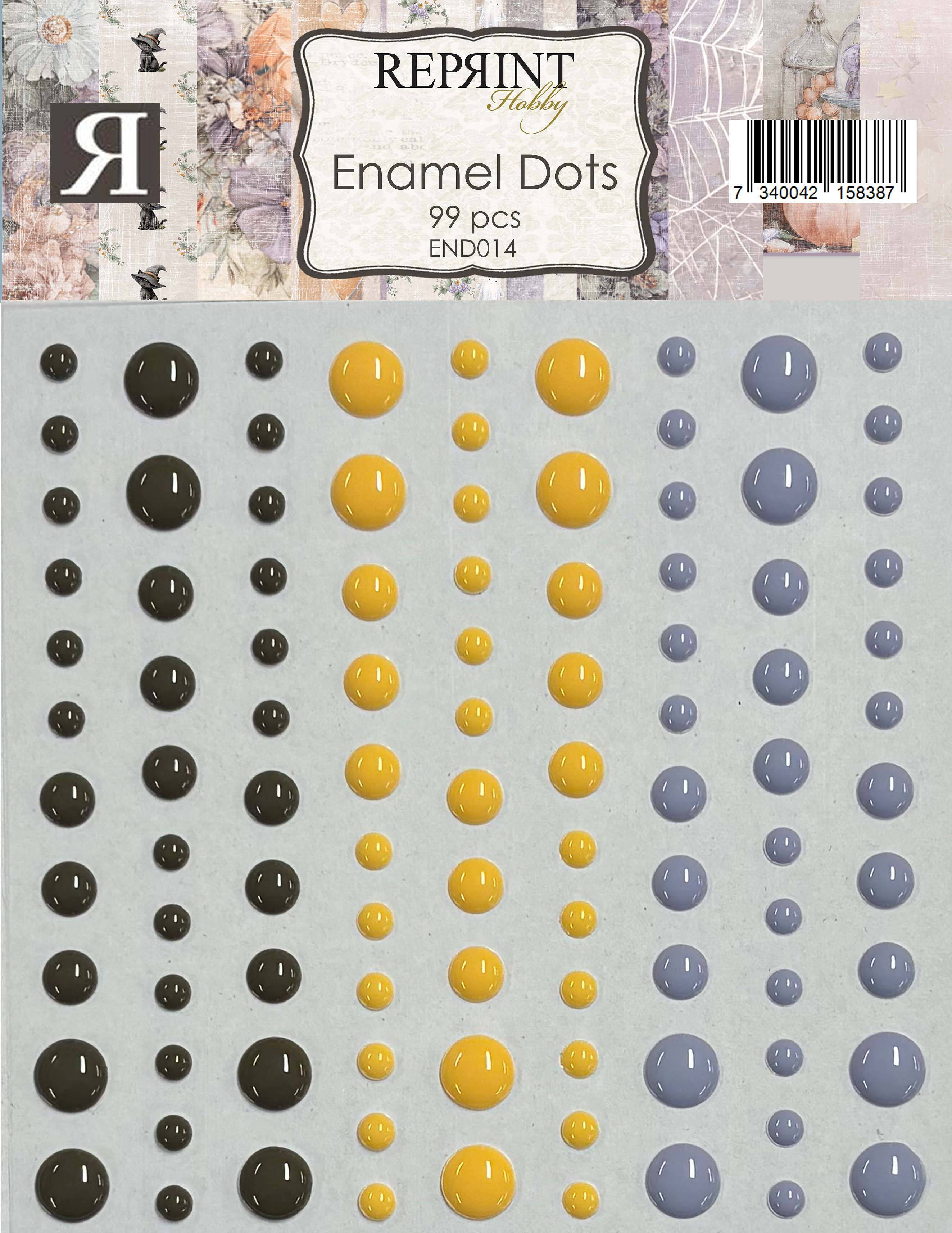 Reprint - Adhesive Enamel Dots - Enchanted Halloween Collection