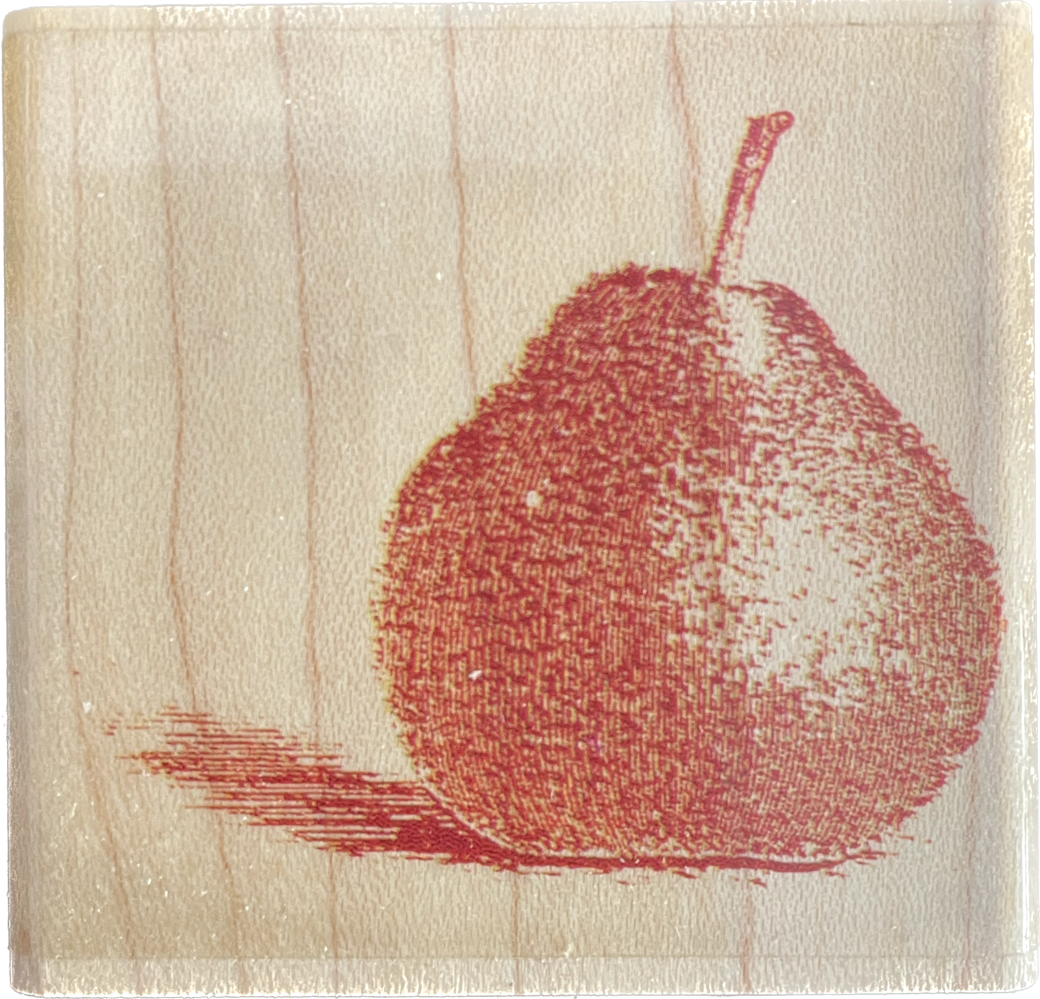 Hampton Art - Montert stempel -  Pear with shadow