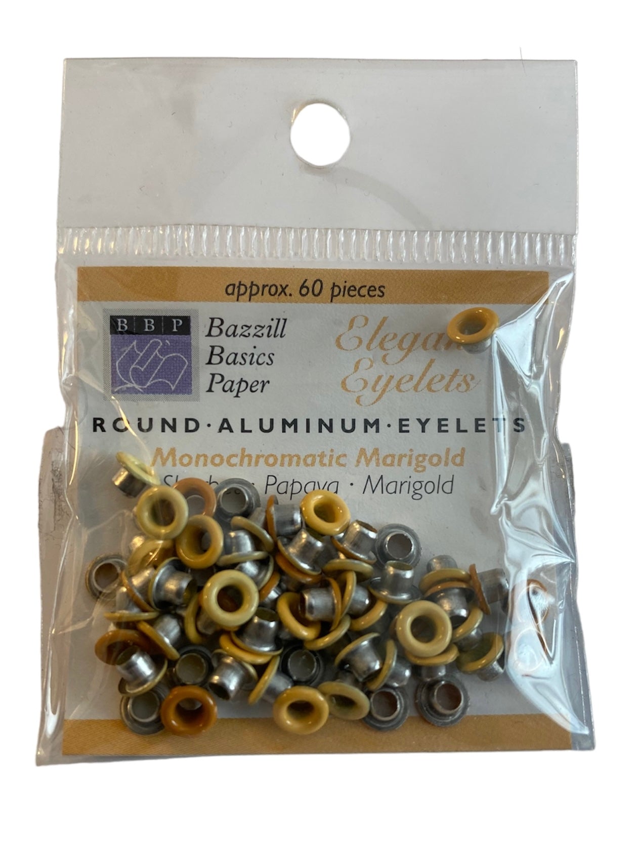 Bazzill - Eyelets - 1/8" - Monochrome Marigold