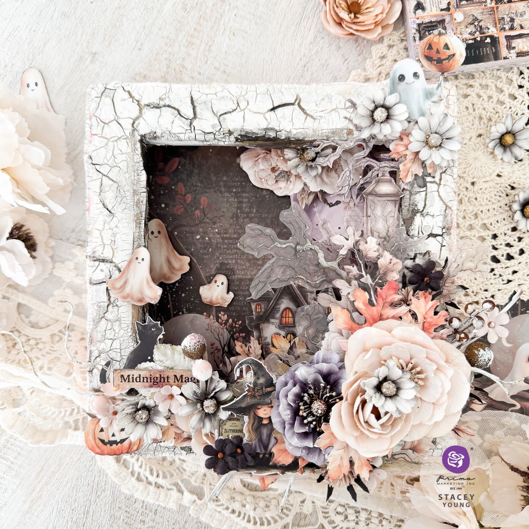 Prima Marketing - Bewitched -  Pumpkin Dust Flowers