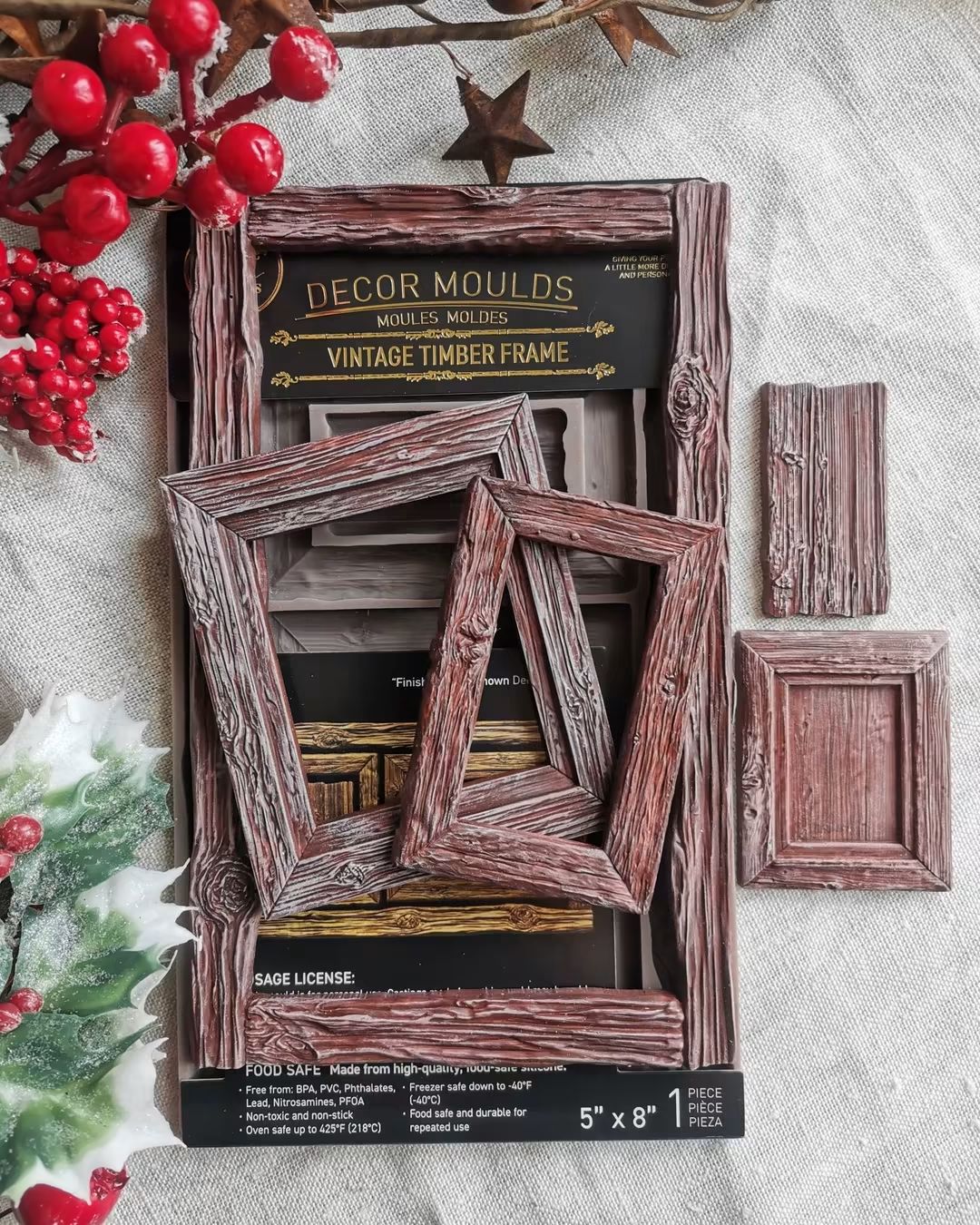 Prima - Re-design Moulds - Vintage Timber Christmas