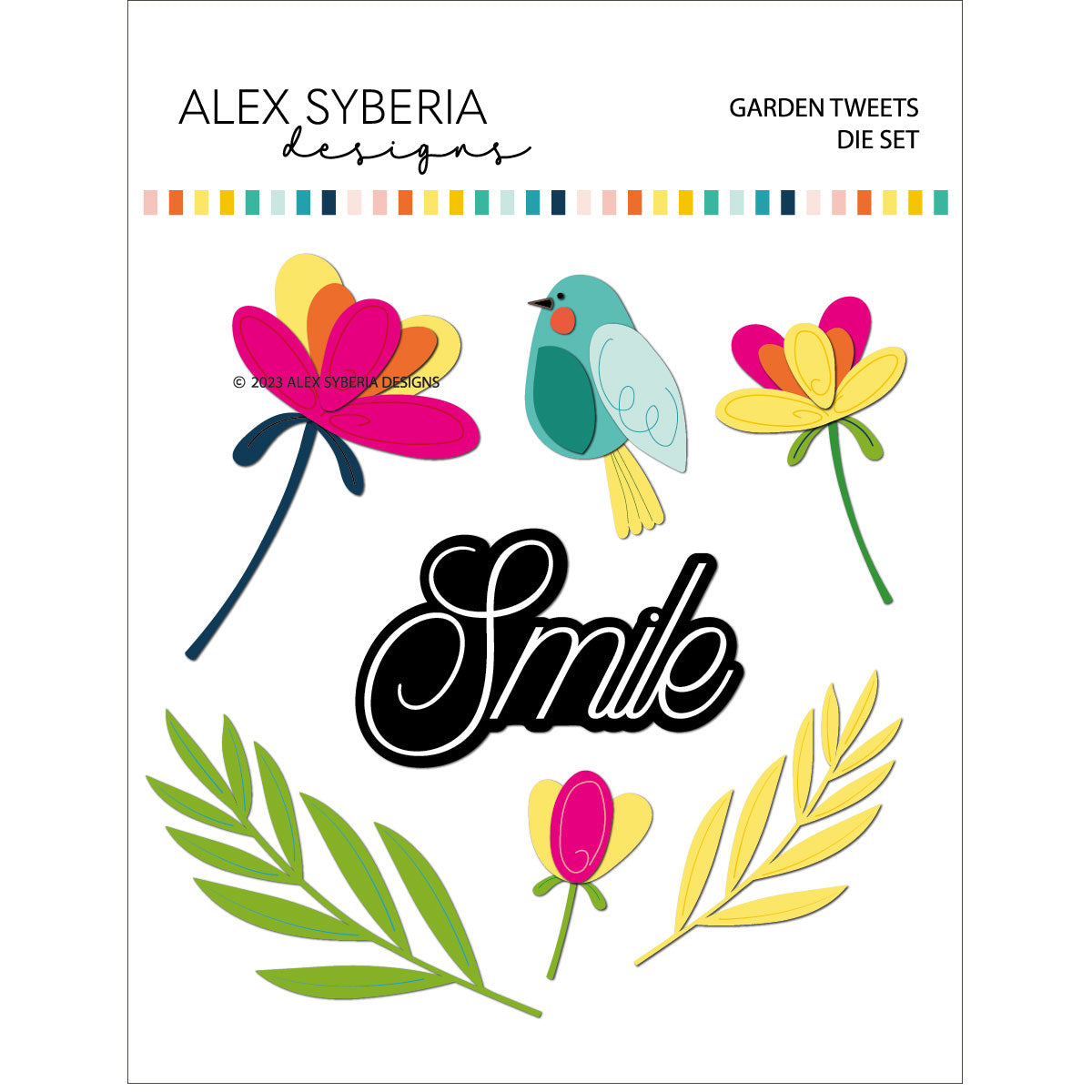 Alex Syberia Designs - Dies set - Garden Tweets