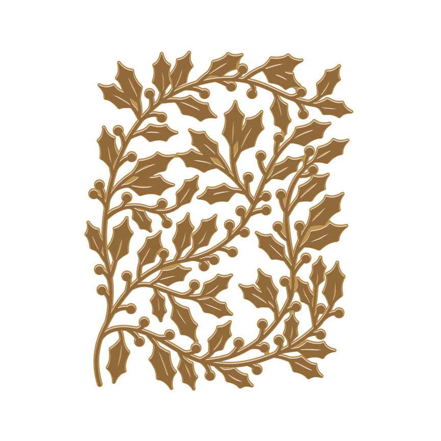 Hero Arts - Glimmer Hot Foil Plate -  Holly