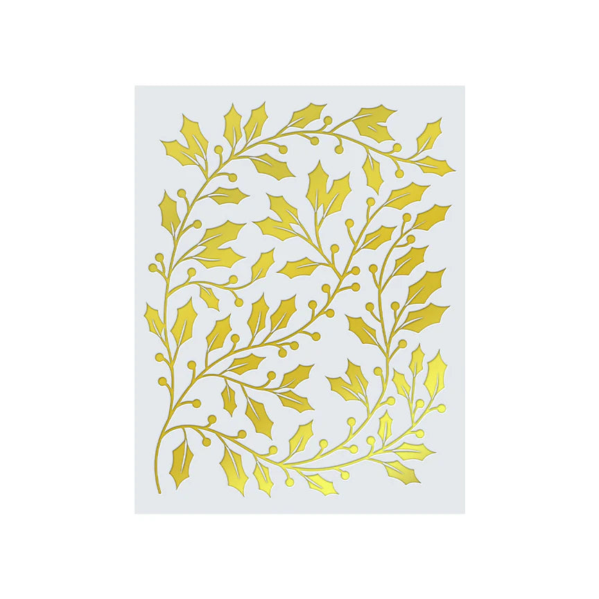 Hero Arts - Glimmer Hot Foil Plate -  Holly