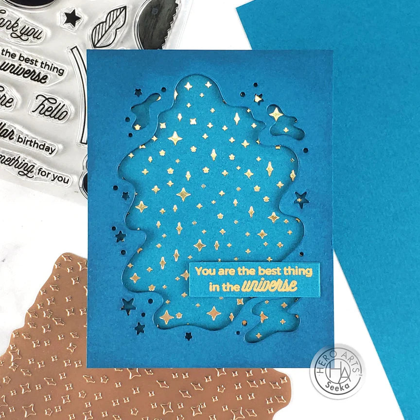 Hero Arts - Glimmer Hot Foil Plate -  Twinkling Stars