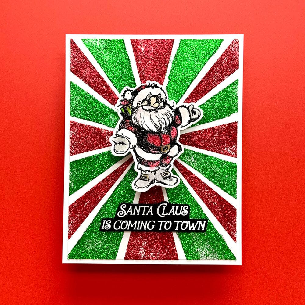 Simon Hurley - Clear Stamps - Sketched Santas