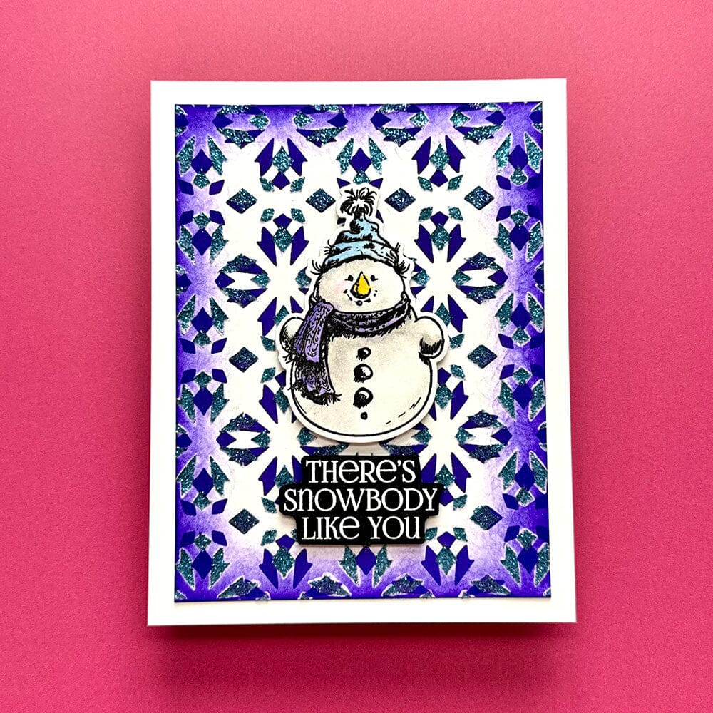 Simon Hurley - Clear Stamps - Sketched Snowman