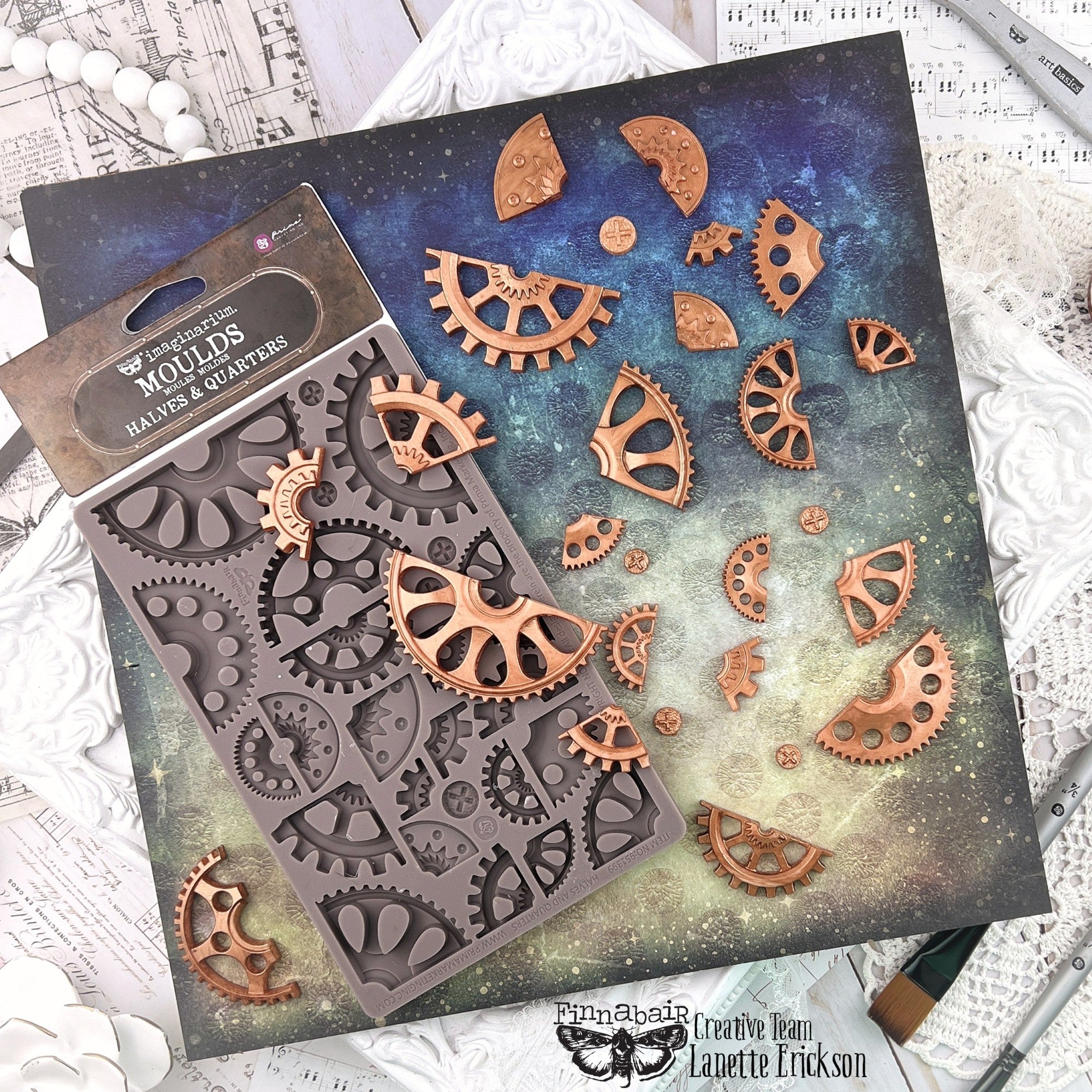 Prima - Finnabair Decor Mould - Halves And Quarters