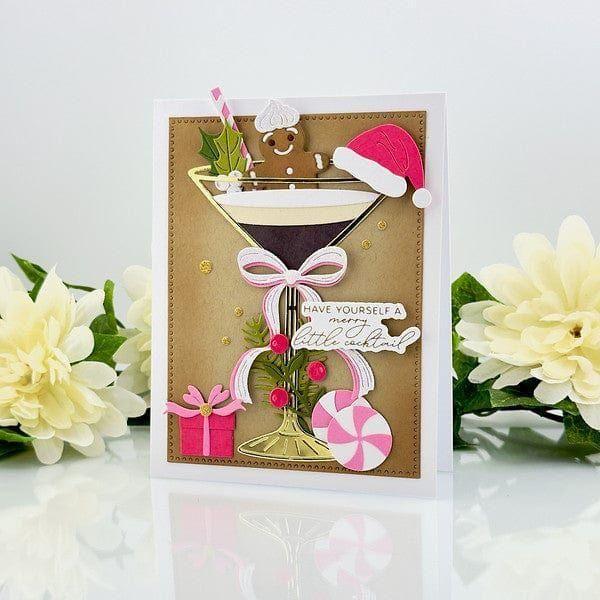 Spellbinders - Dies - Christmas Cocktails Etched Dies from the Happy Hour Collection