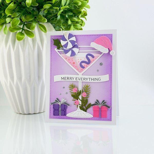 Spellbinders - Dies - Christmas Cocktails Etched Dies from the Happy Hour Collection