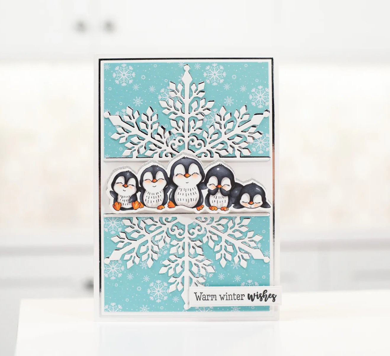 Crafters Companion - Stamp and Die set -   Penguins