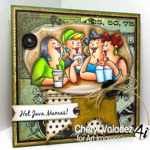 Art Impressions - Girlfriends Blend - Cling Stamp