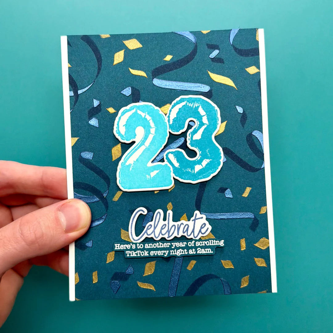 Simon Hurley - Clear Stamps - Snarky Birthday