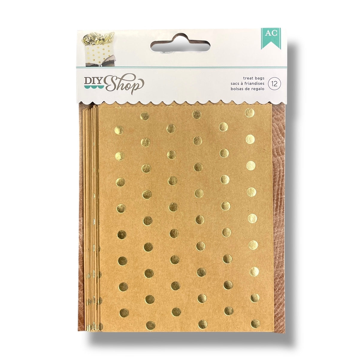 American Crafts - DIY Shop 2 - Gold Foil Bags