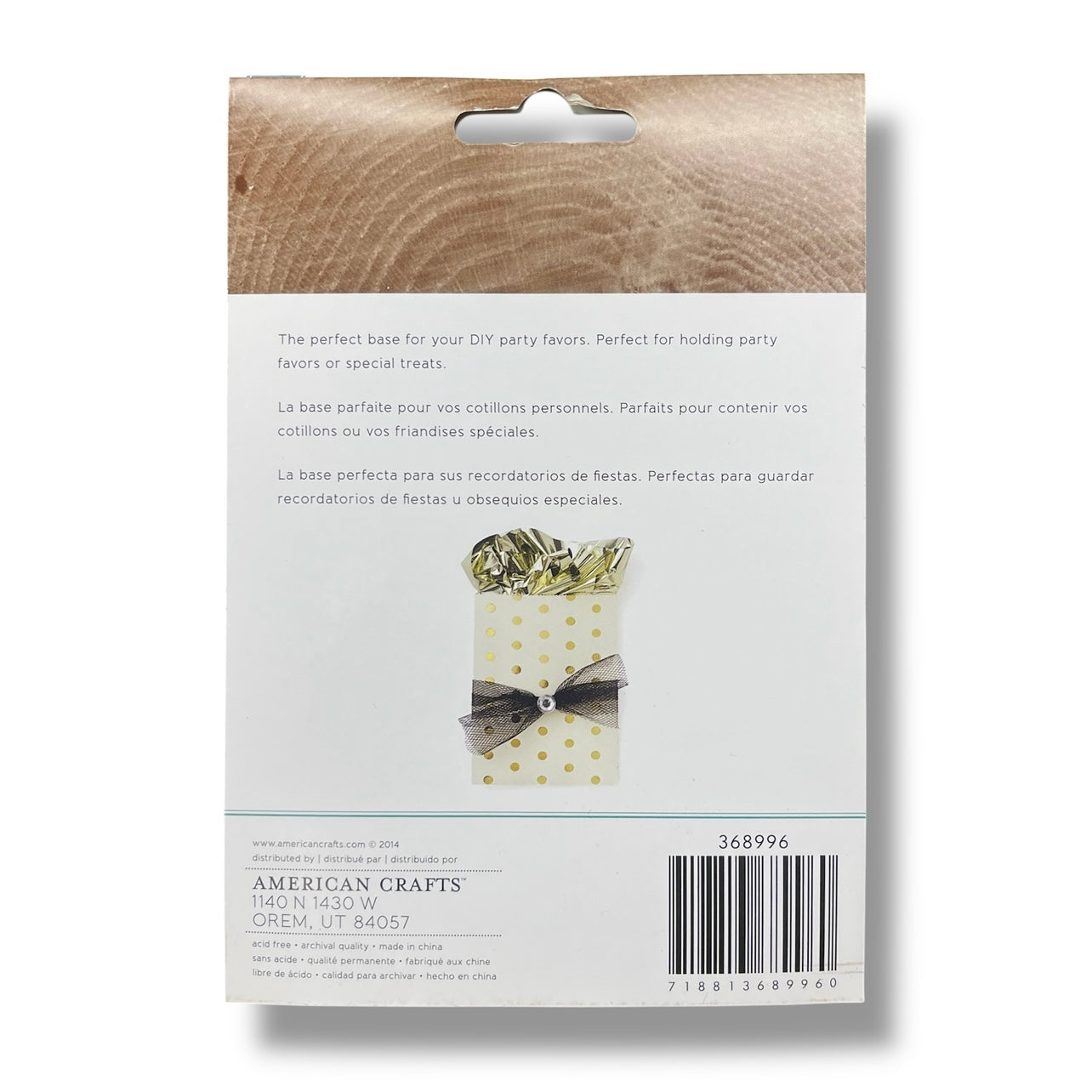 American Crafts - DIY Shop 2 - Gold Foil Bags