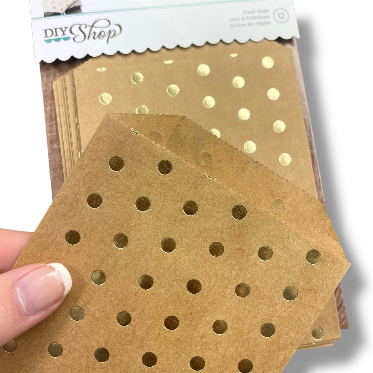 American Crafts - DIY Shop 2 - Gold Foil Bags