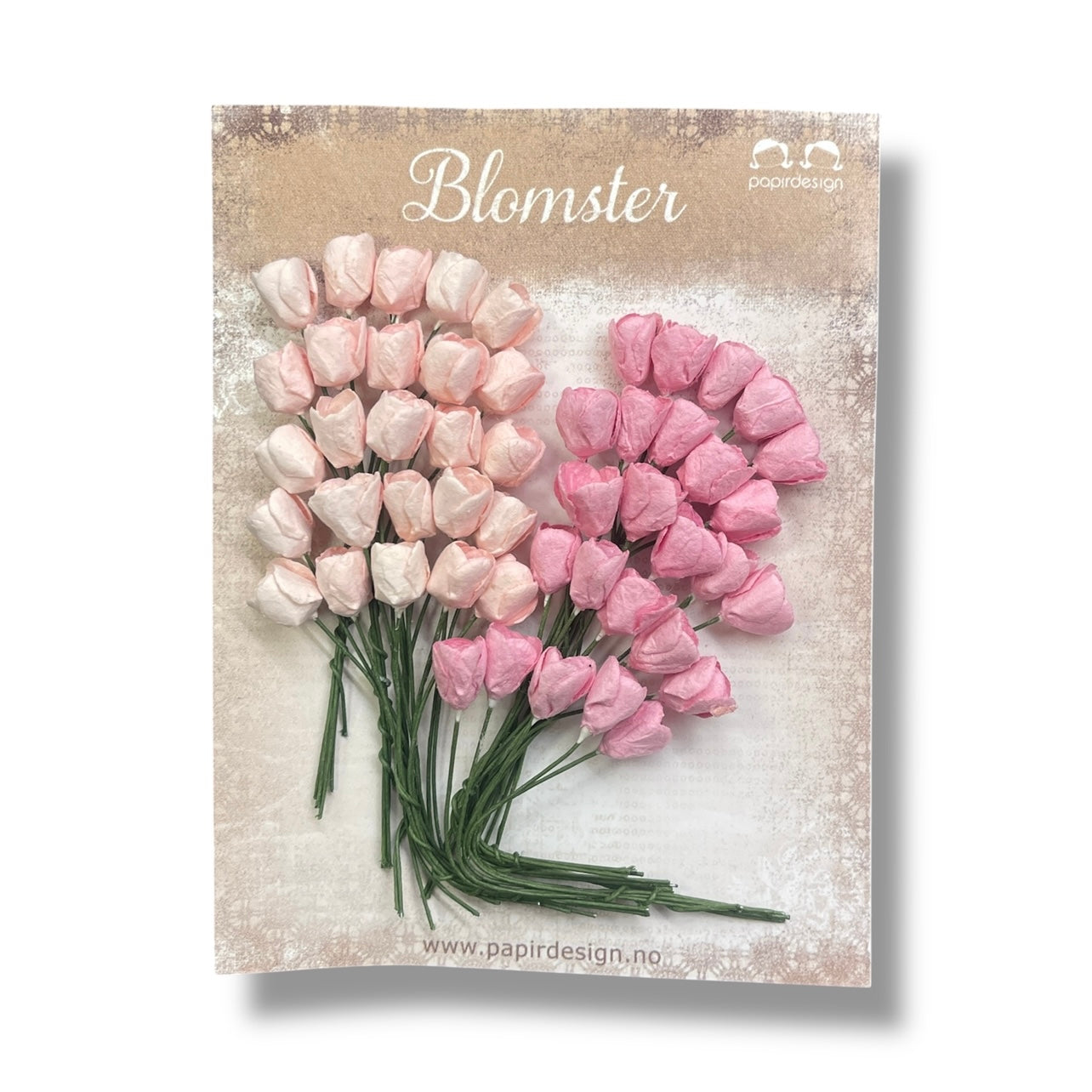 Papirdesign - Små tulipaner - Rosa
