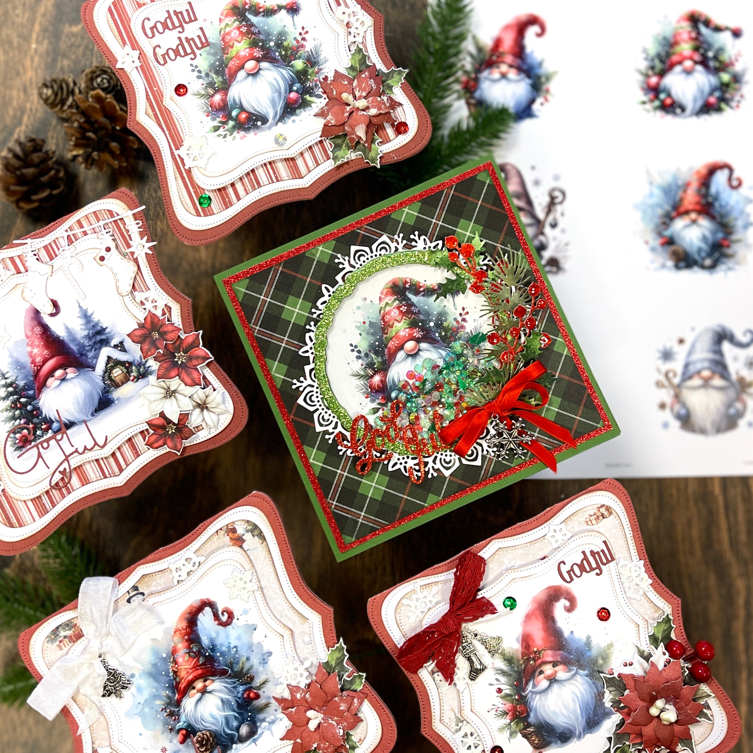 Bikuben Hobby  - Klippeark  A4 - Julegnomer