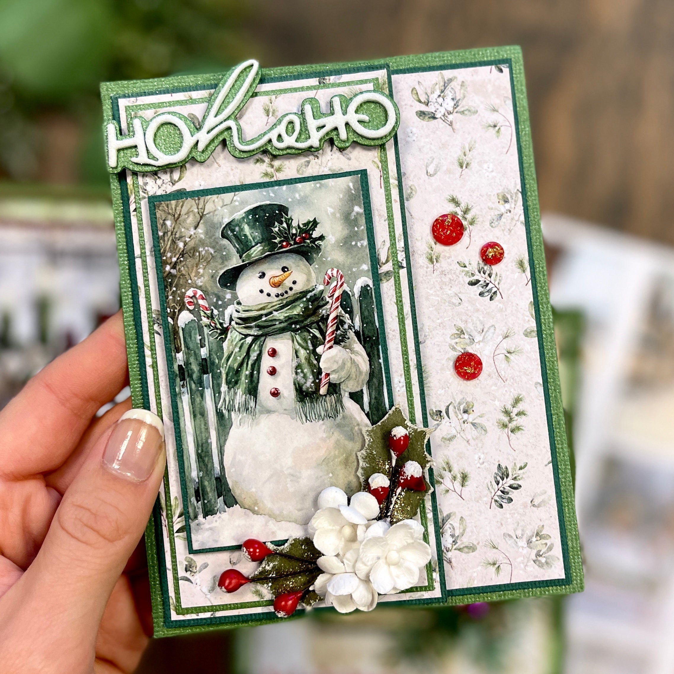 Bikuben Hobby  - Klippeark  A4 - Vinterklipp Grønn