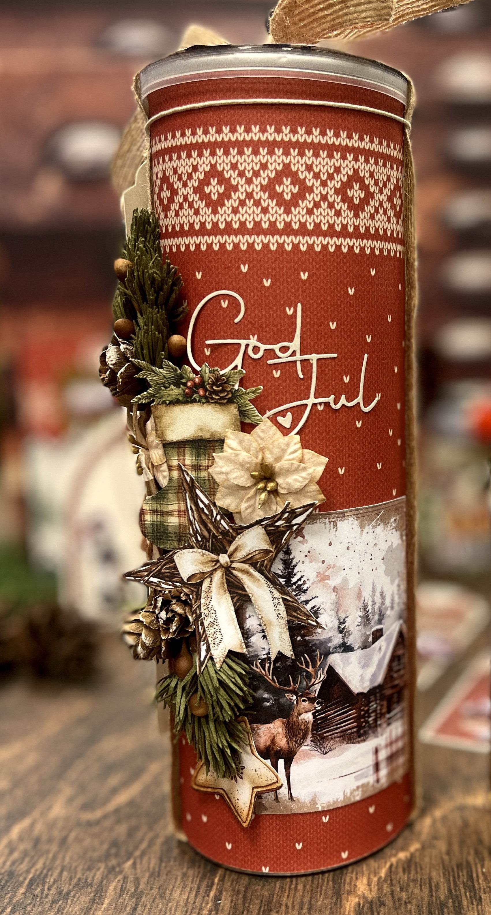 Bikuben Hobby  - Klippeark  A4 - Vinterklipp Rød