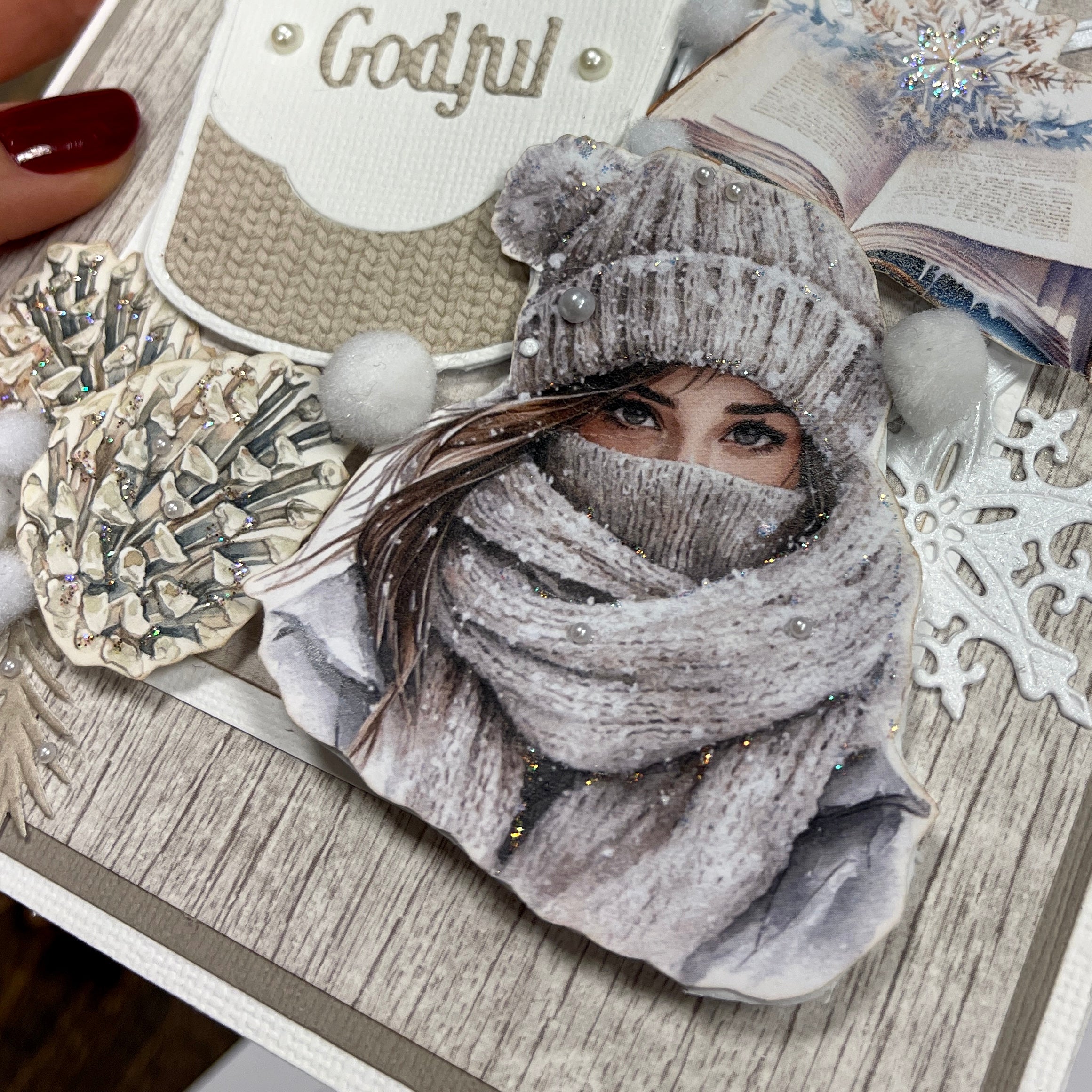 Bikuben Hobby  - Klippeark  A4 - Hvit vinter