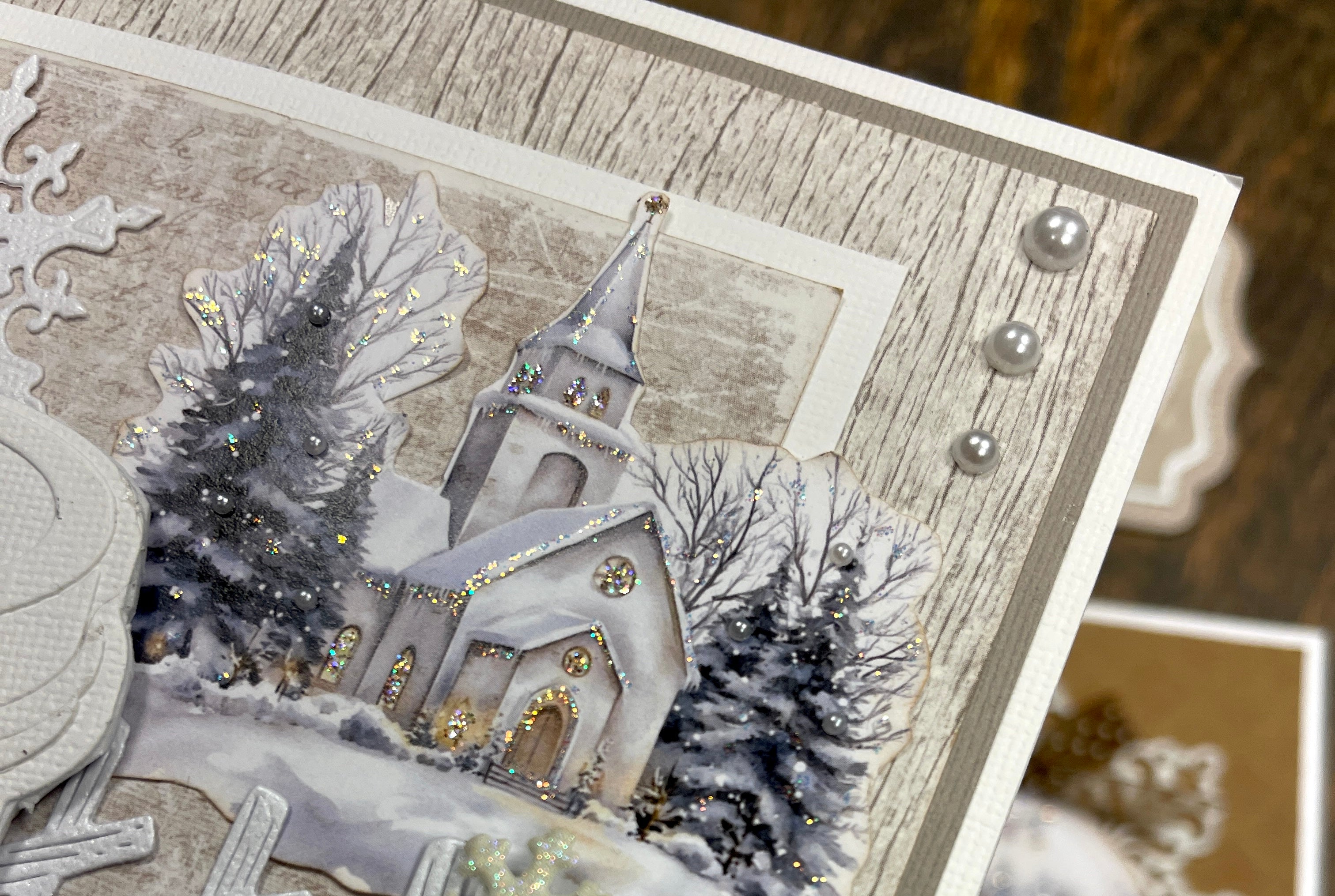 Bikuben Hobby  - Klippeark  A4 - Hvit vinter